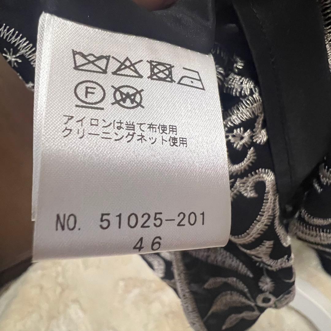 ローズティアラ　カットワーク刺繍　コンビ　チュニックサイズ46