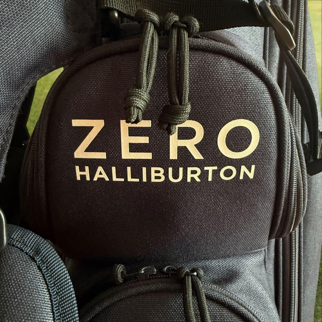 ゼロハリバートン　キャディバッグ　ショルダー式　スタンド式　軽量　紺　ネイビー