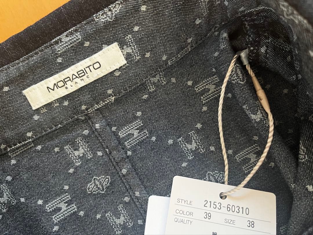 タグ付新品　MORABITO BLANAC モラビトブラン　デニムブラウス