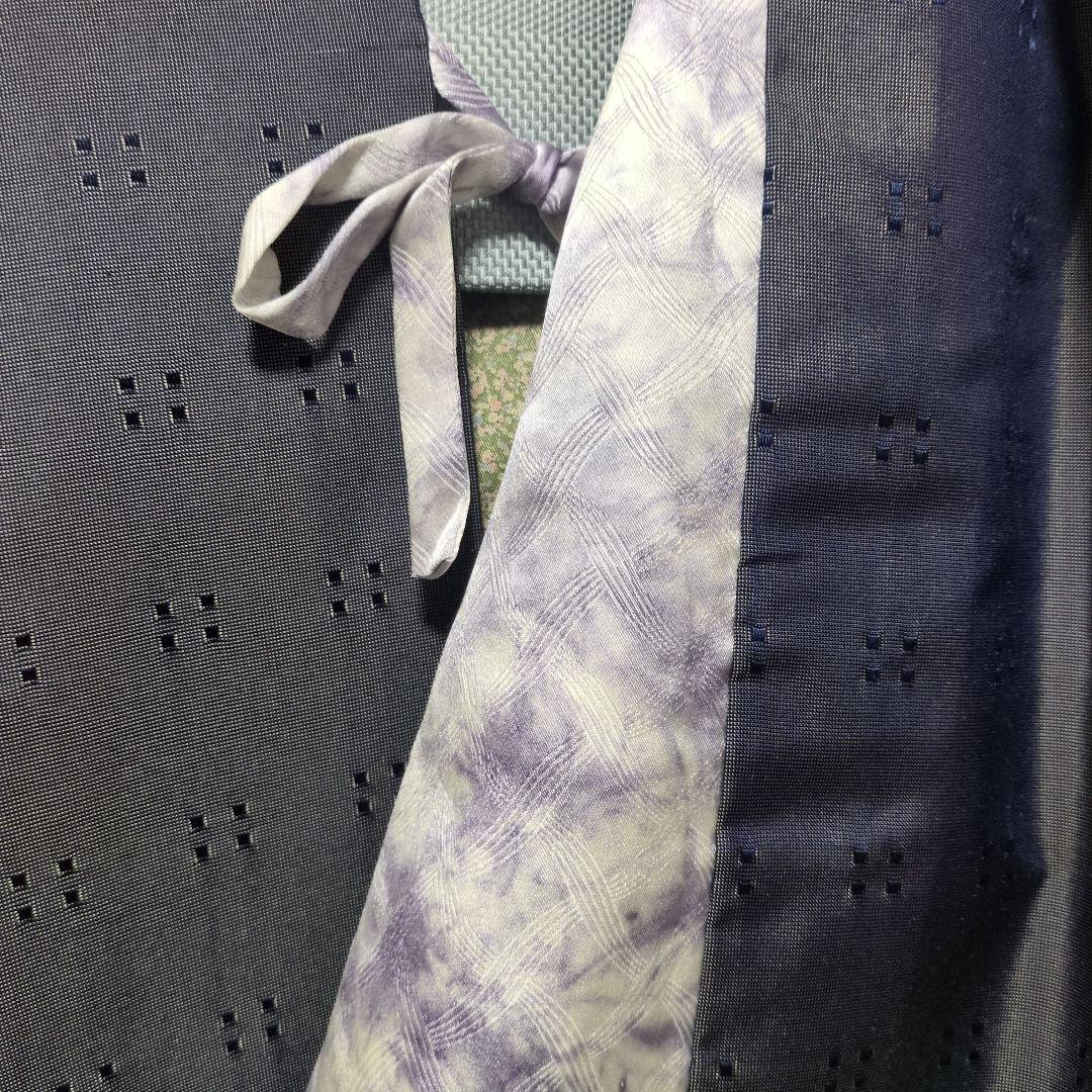 美品 伊勢丹扱い お召 道中着 裄68 丈109