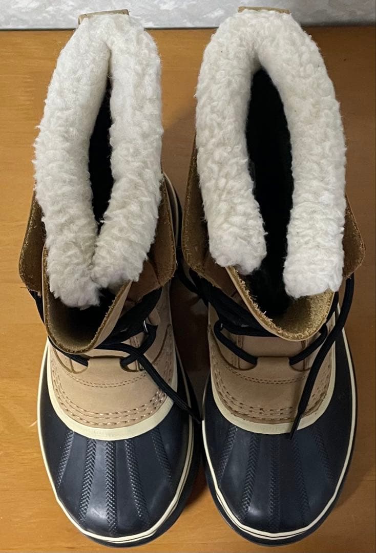 ソレル カリブー レディース バフ スノーブーツ 24cm