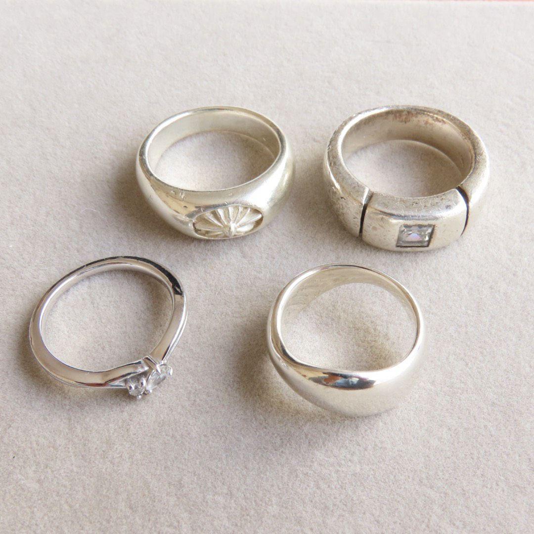 シルバー　126g まとめ　925 silver 地金 リング　ネックレス