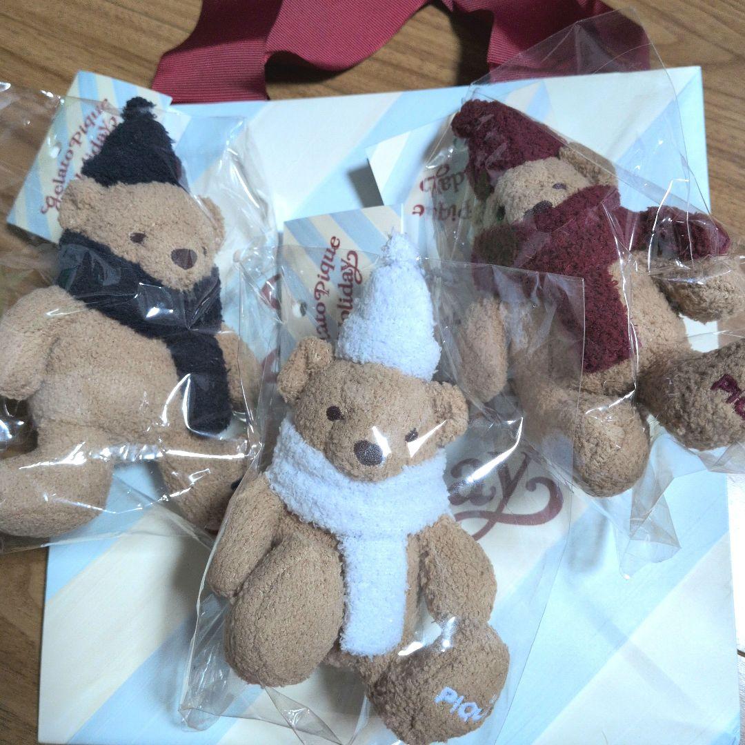 ジェラートピケ GELATOPIQUE POPUP 限定 ベアチャーム 全3種類