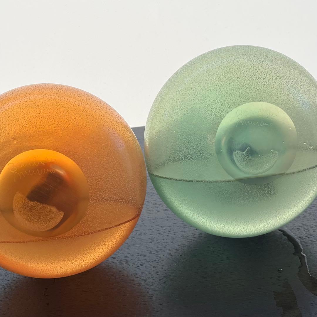 barbini murano バルビーニ　ムラーノ　花瓶2脚セット ヴィンテージ