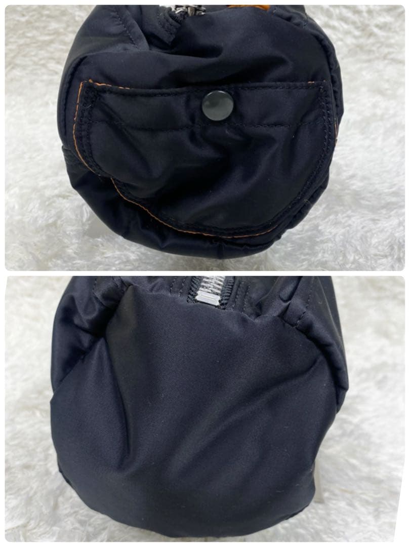 【ロゴ鮮明✨外観美品】POTER TANKER ミニボストン　ドラムバッグ　黒