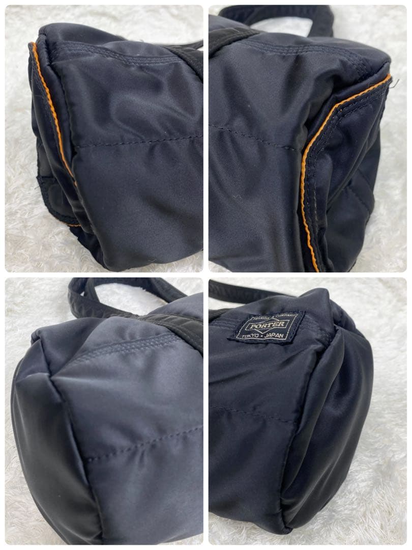 【ロゴ鮮明✨外観美品】POTER TANKER ミニボストン　ドラムバッグ　黒