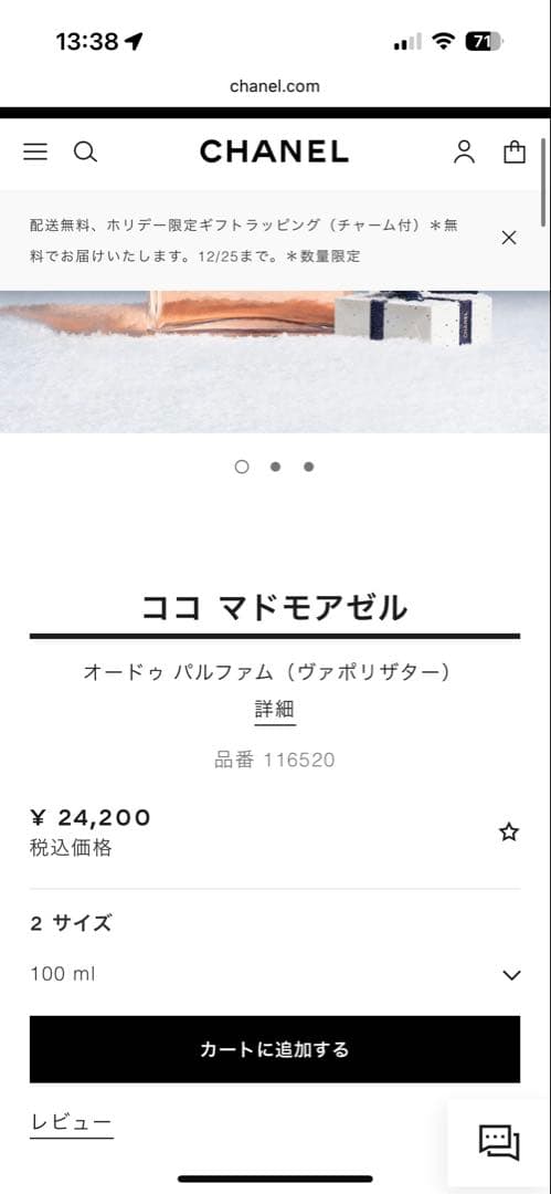 CHANEL COCO MADEMOISELLE 100ml 香水