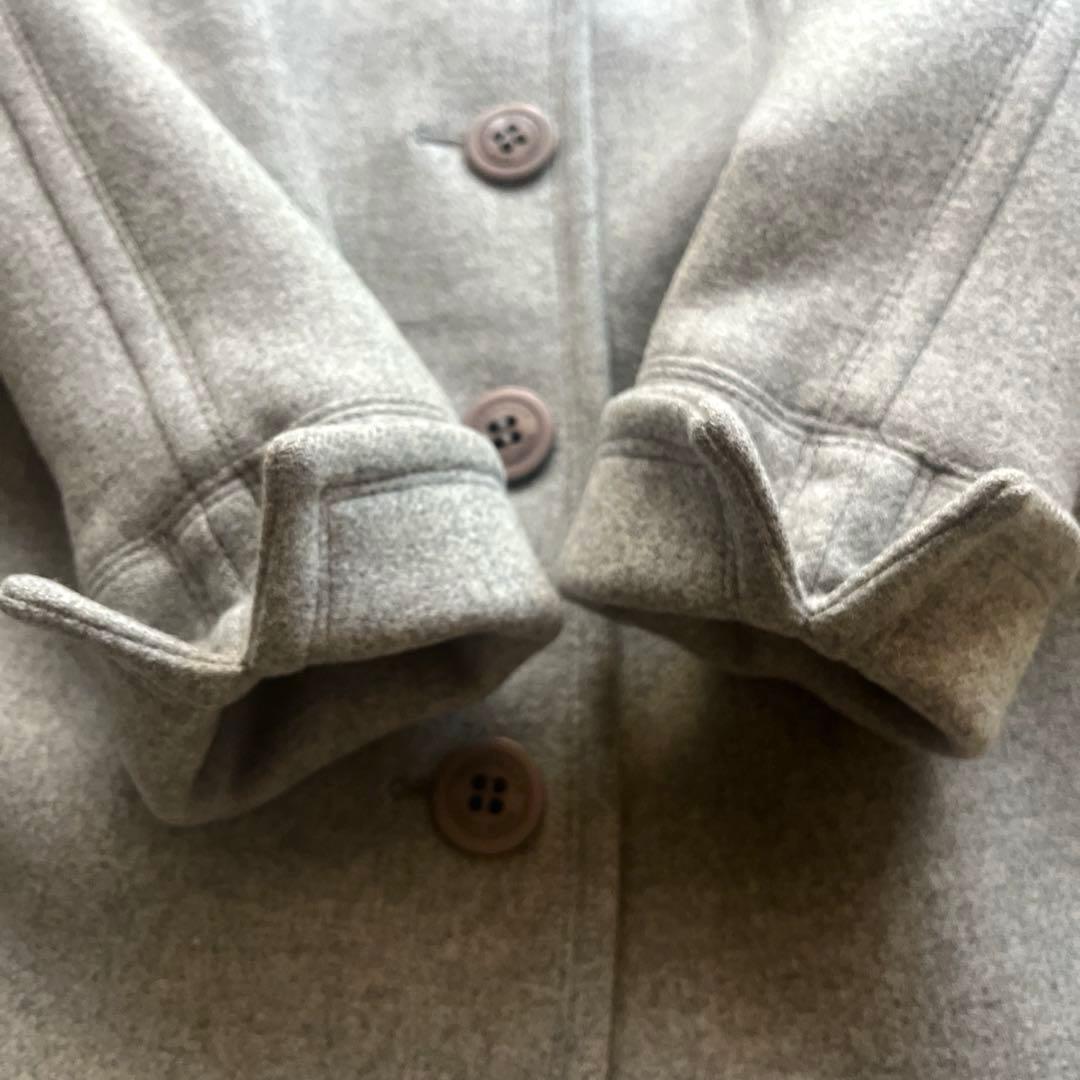 極美品 バーバリーブルーレーベル ロングコー トアンゴラ混 ノバチェック 38