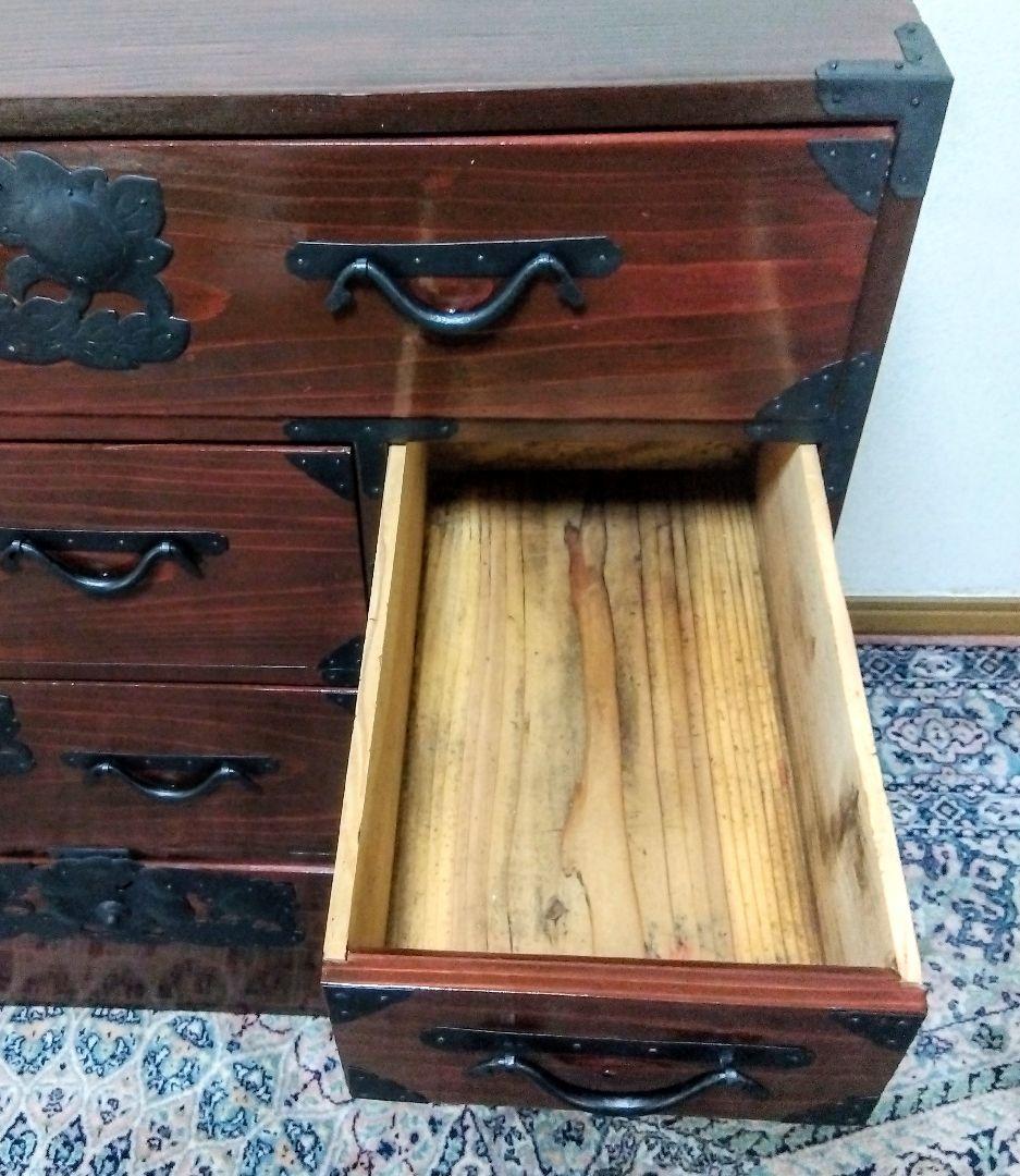 【アンティーク】仙台箪笥　時代箪笥　ローチェスト　洋服タンス