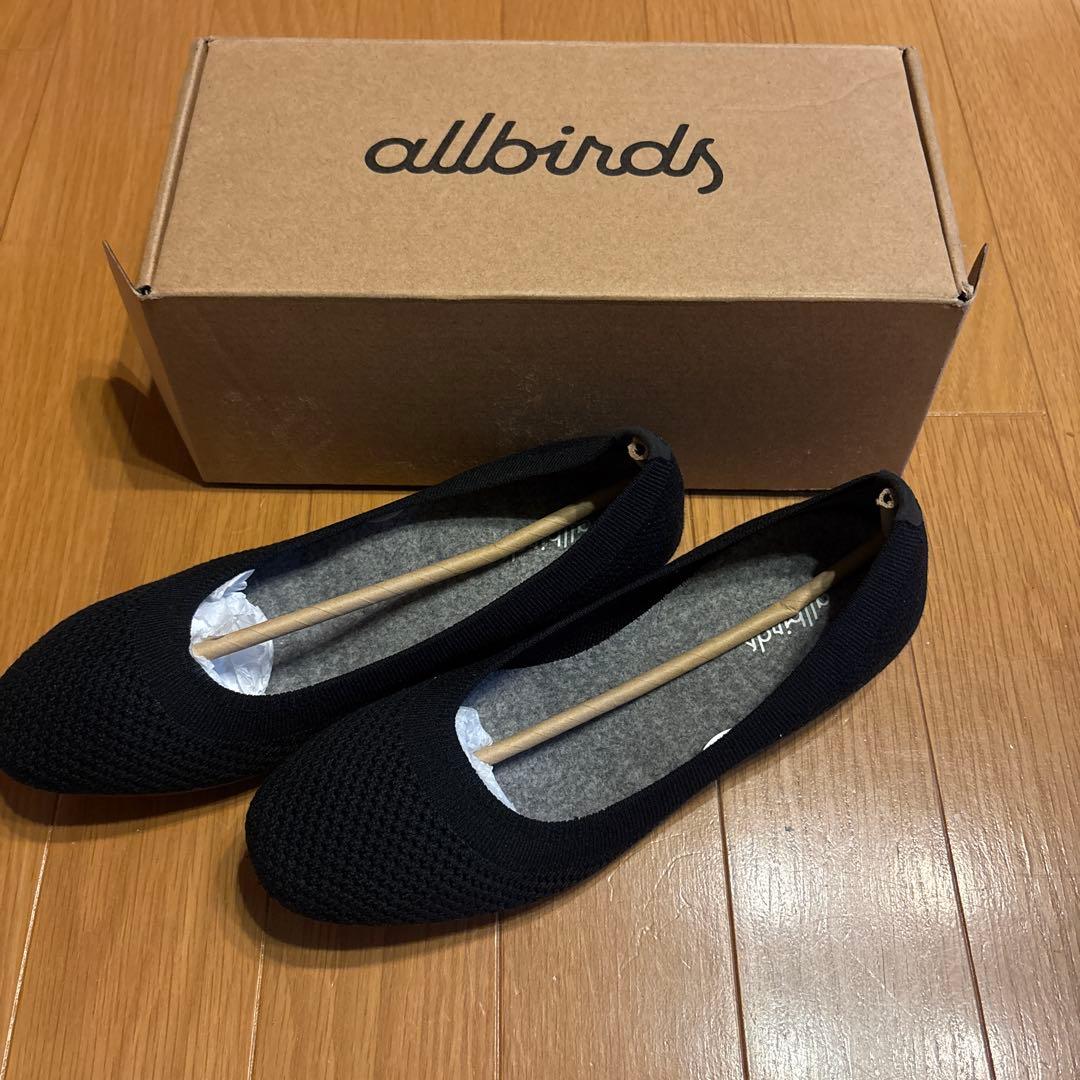 Allbirds ツリーブリーザー レディース フラットシューズ 黒W7