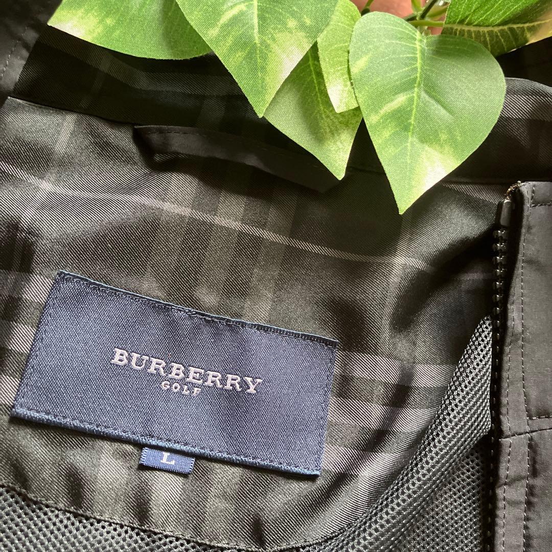 BURBERRY GOLF ブラック ナイロン ジャケット 軽量 アウター L
