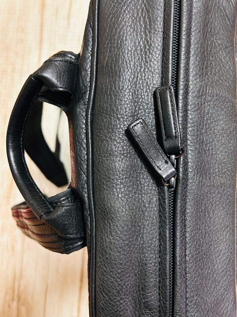 objects.io バックパック ミディアム　ブラック　防水レザー　土屋鞄