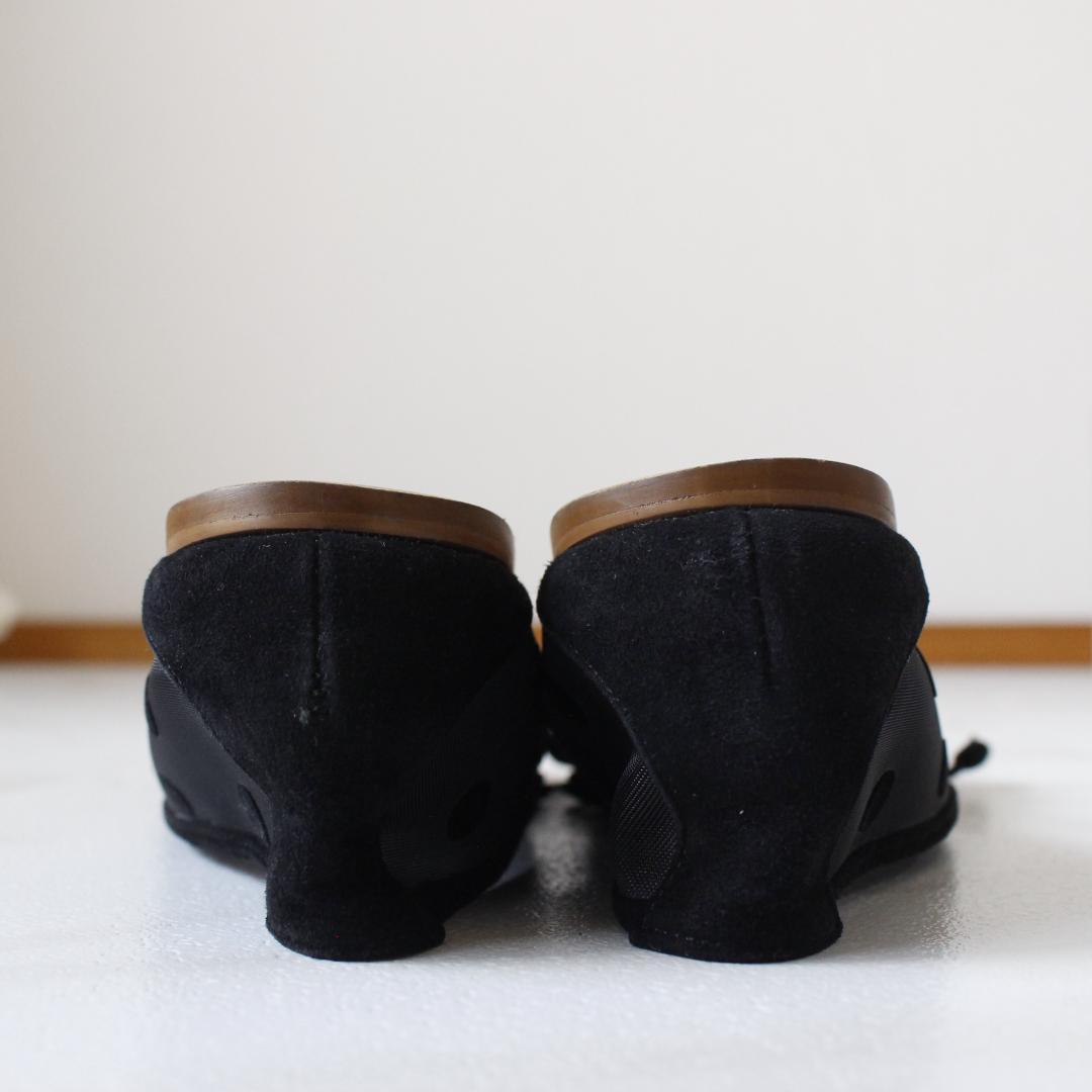 PIPICHIC AMBER ドットチュールスクエアトゥバレエシューズ 37