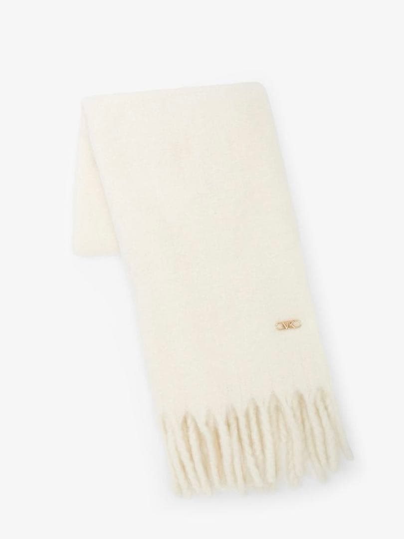 マイケルコース ロゴ マフラー　白