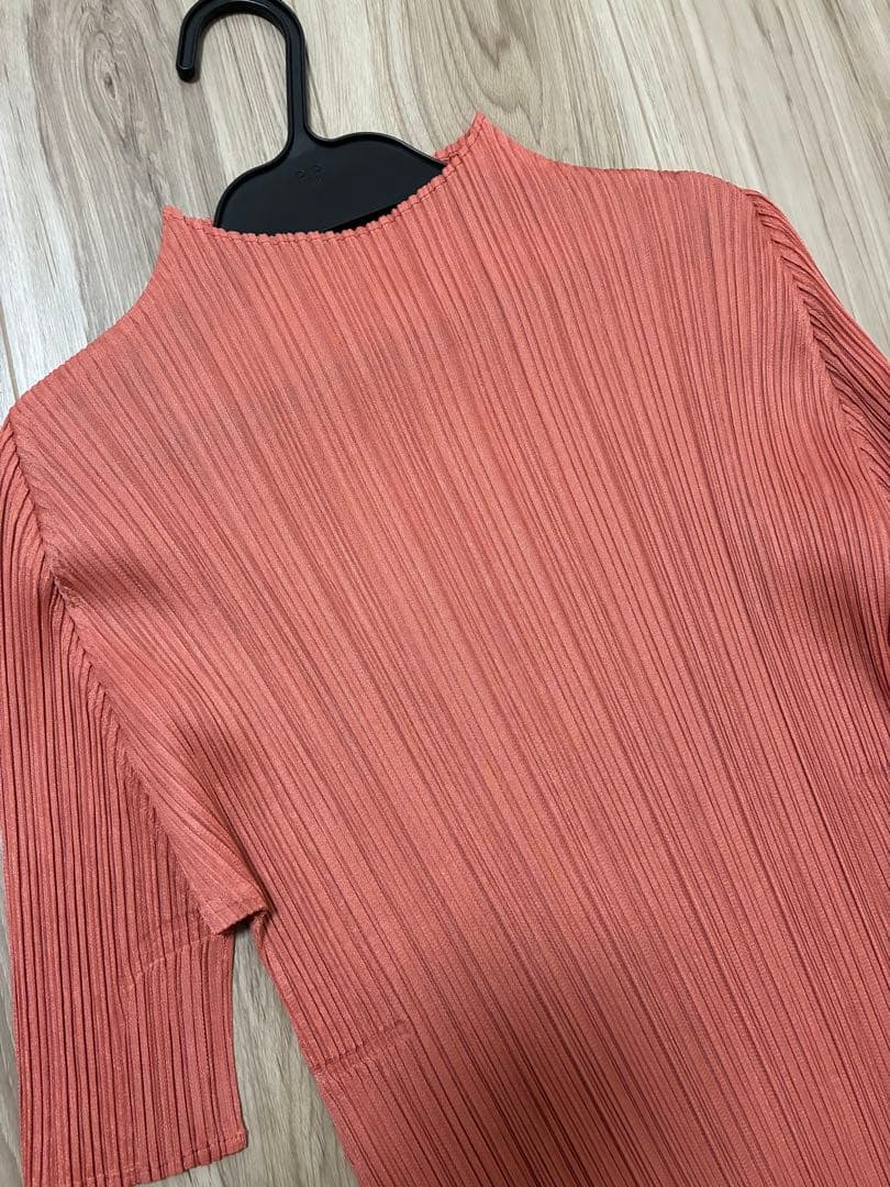 PLEATS PLEASE チュニック　サーモンピンク