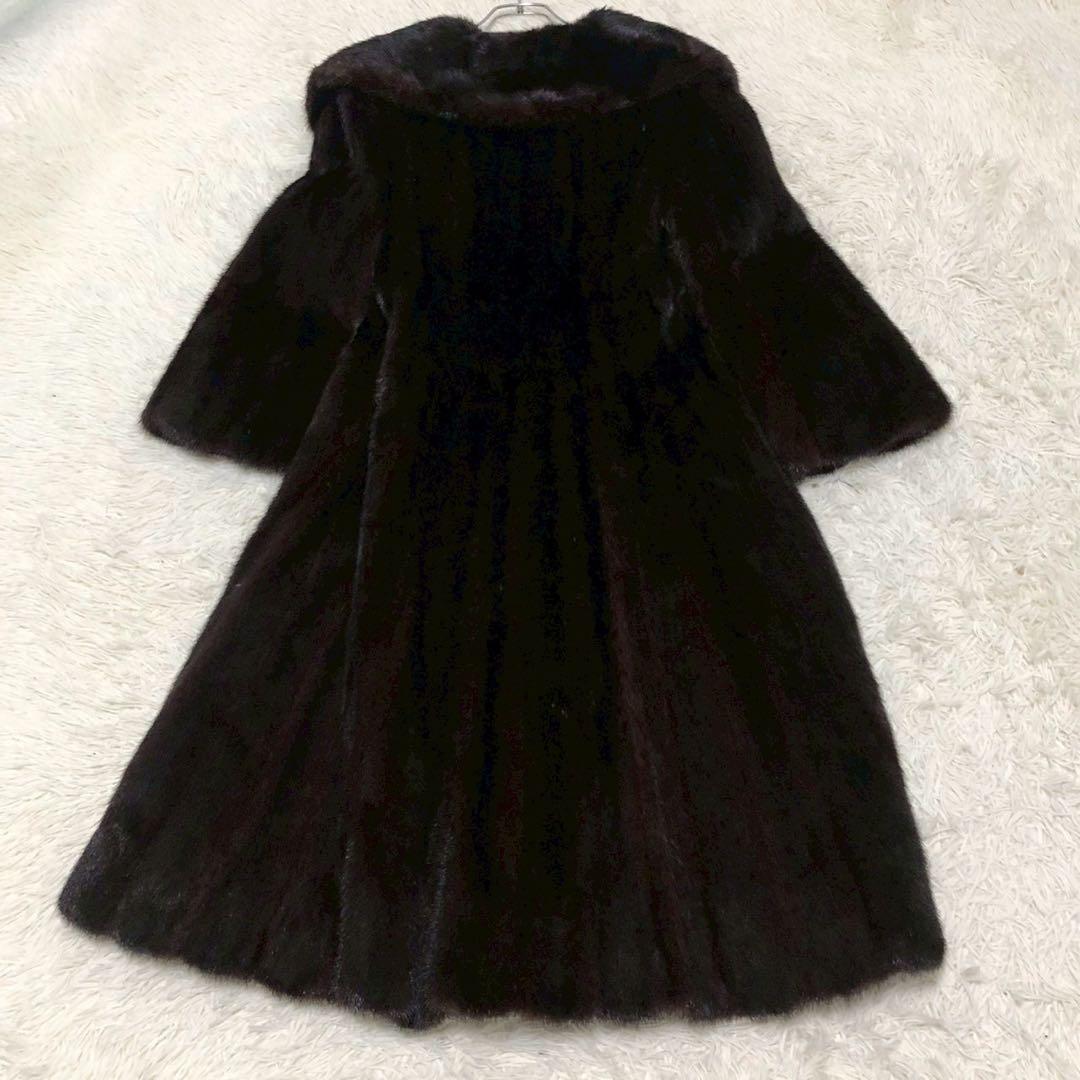 良品◎着丈110cm◎Dicker and Dicker ミンク ロングコート