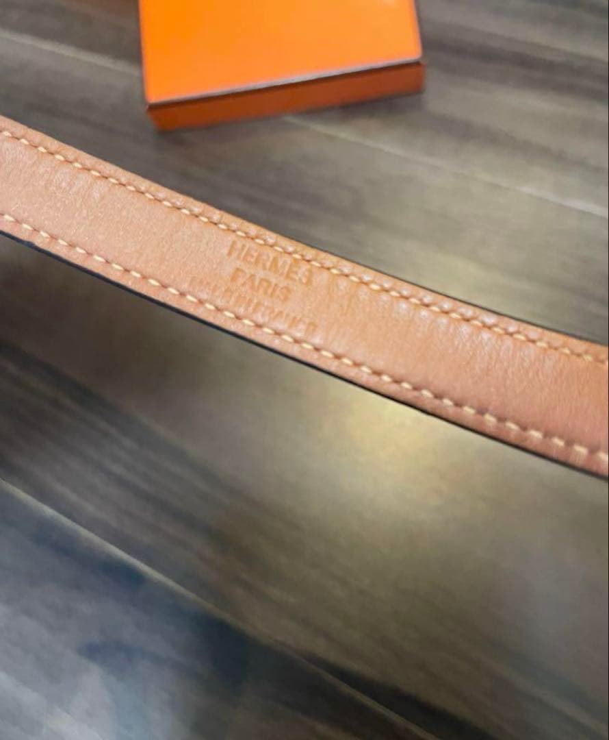 HERMES レザーブレスレット＜ケリー＞ドゥブルトゥール ブラック×シルバー