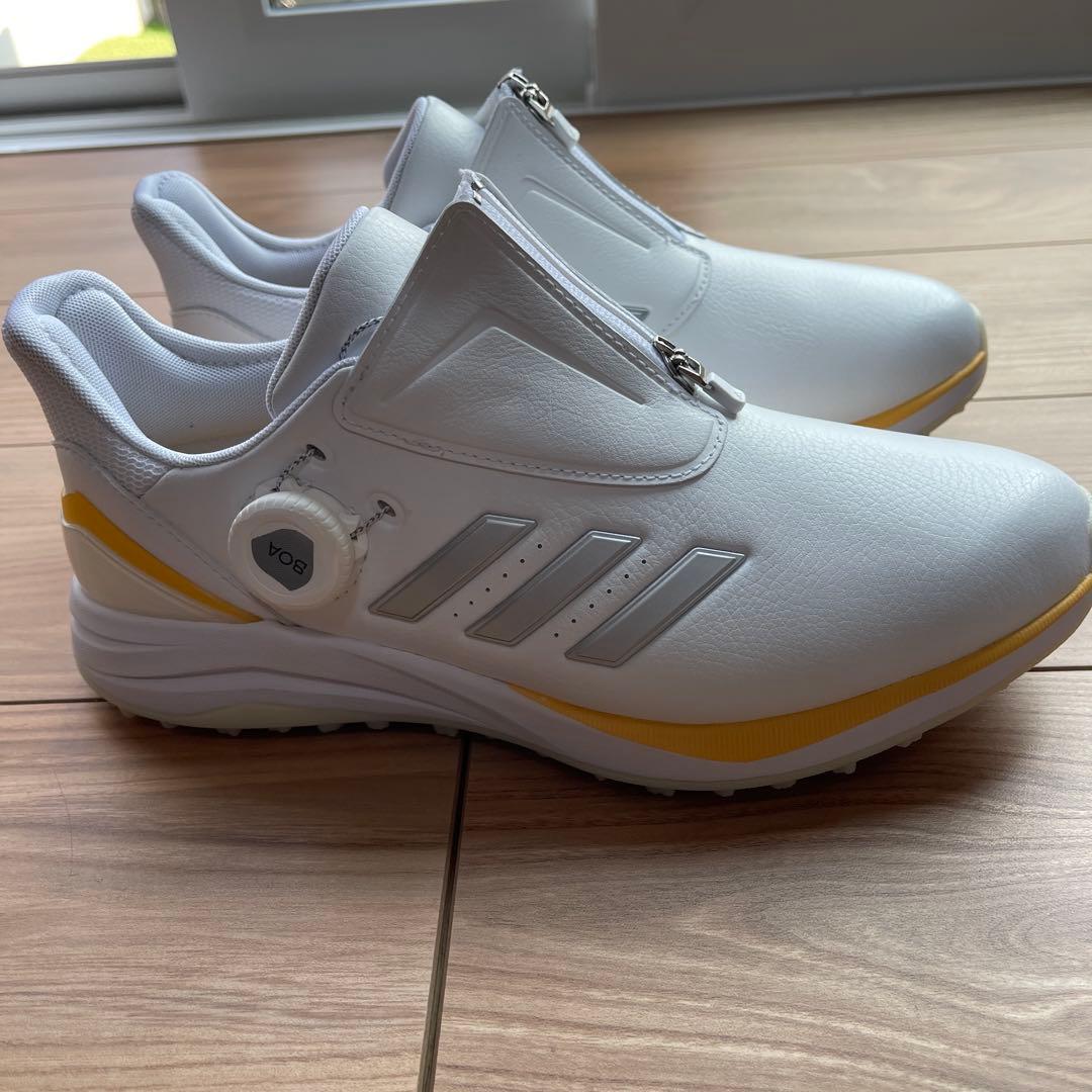 adidasレディースソーラーモーションボア ゴルフシューズ 24.5cm 白