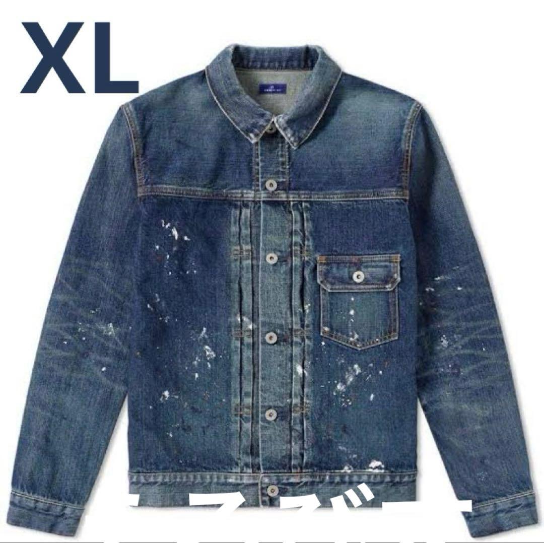 【DENIM BY】VFJ1029 ペイントデニムジャケット 1st XL