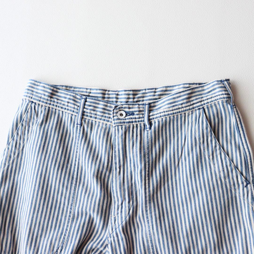 5292【極美品】45R　ヒッコリーパンツ 　ストライプ　ワークパンツ