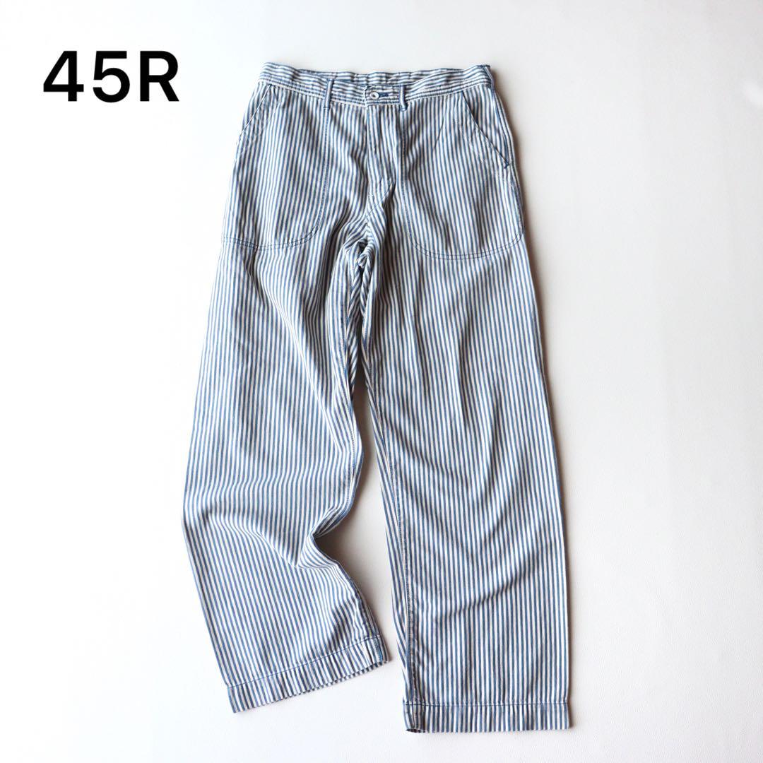 5292【極美品】45R　ヒッコリーパンツ 　ストライプ　ワークパンツ