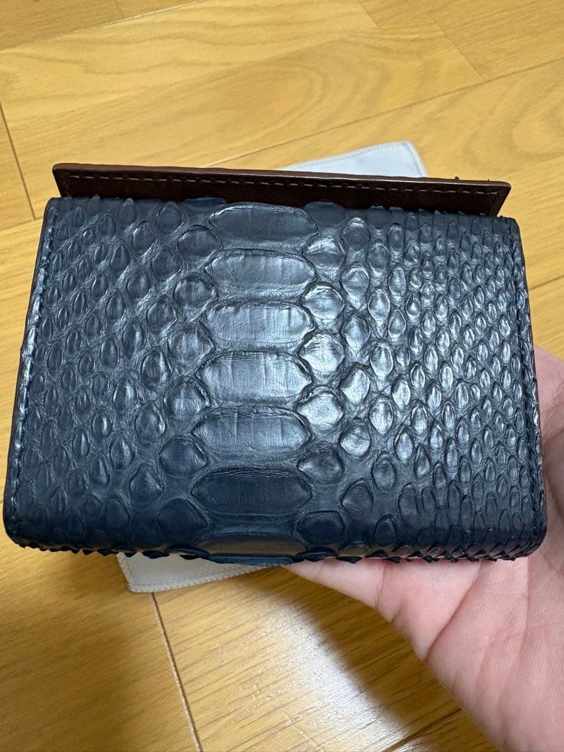 m+エムピウ millefoglie P25ミッレフォッリエ パイソン ネイビー