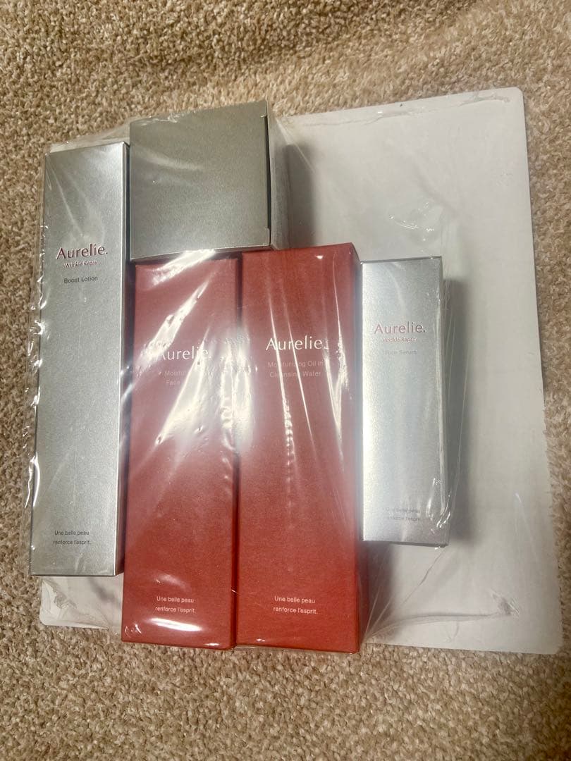 限定値下げ★オレリープレミアムエイジング集中ケアセット5点+パック２枚