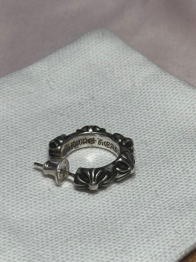 シルバーフラワーモチーフピアス Chrome hearts