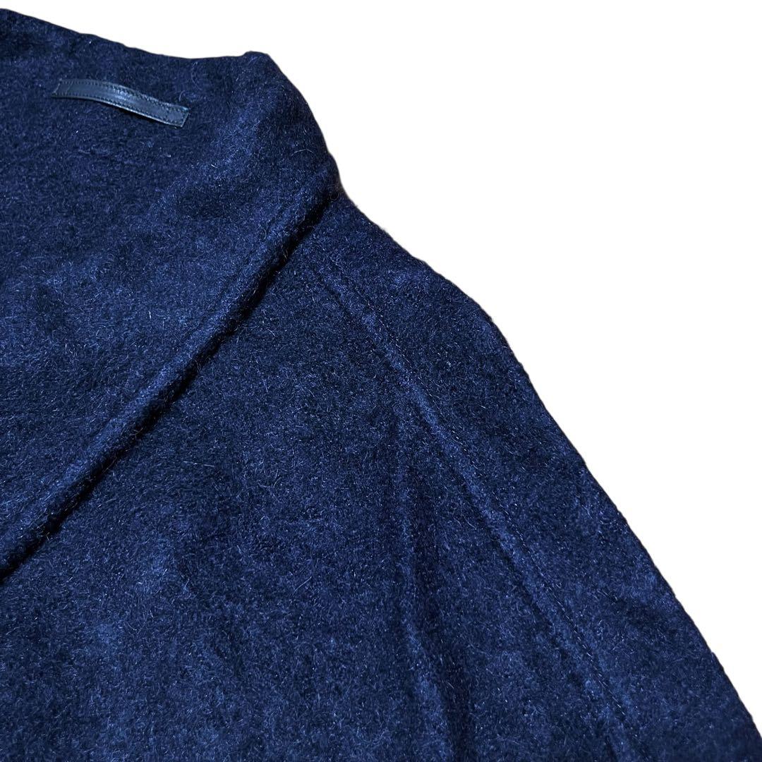 ジョルジオアルマーニ 黒ラベル モヘヤ コート　M 紺