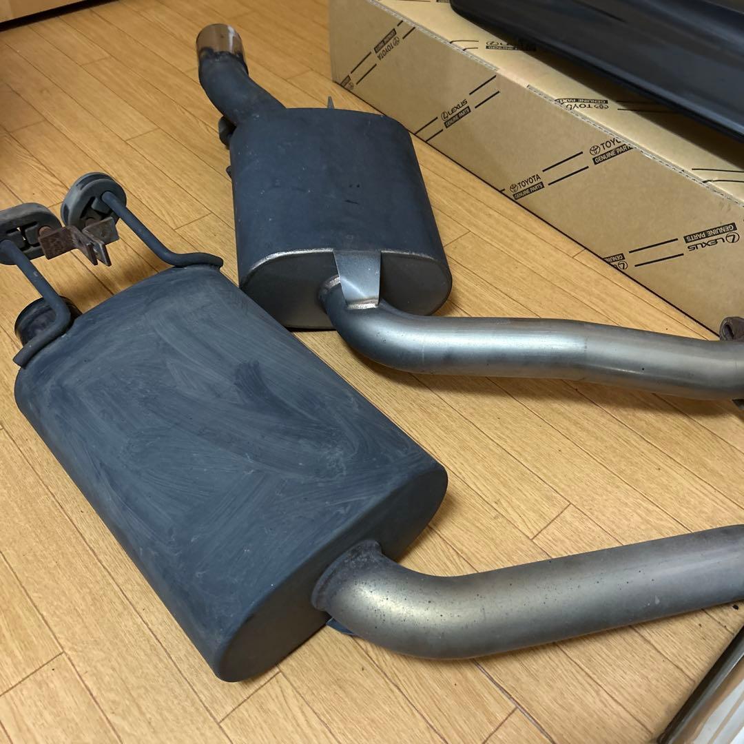 210クラウンアスリートHVトムスバレルマフラー　リアアンダースポイラーセット