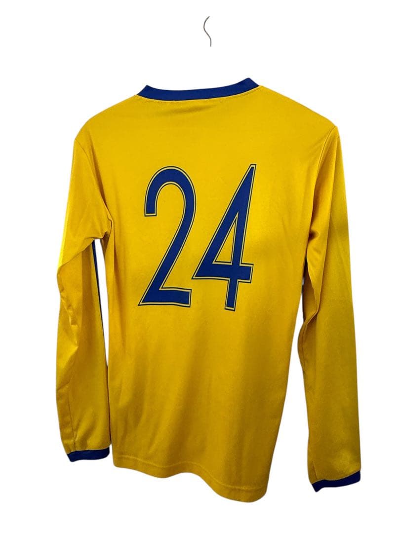城西大学サッカー部長袖ユニフォーム黄色24番