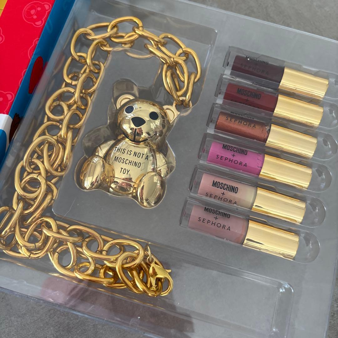 モスキーノ　SEPHORAコラボ　リップグロスとケース