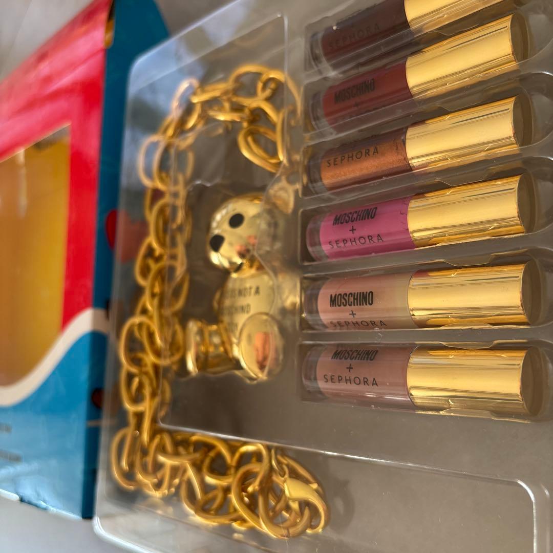モスキーノ　SEPHORAコラボ　リップグロスとケース