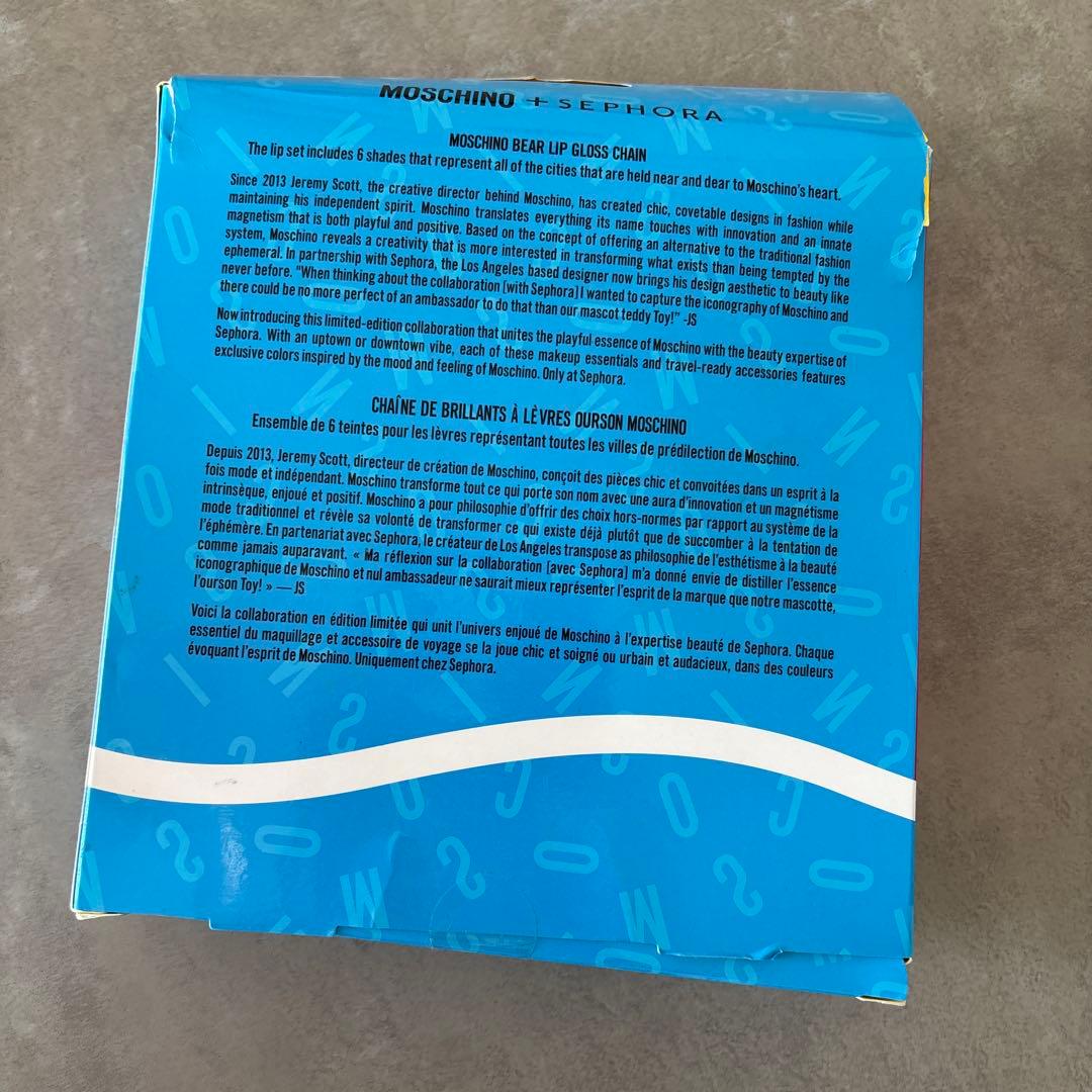 モスキーノ　SEPHORAコラボ　リップグロスとケース