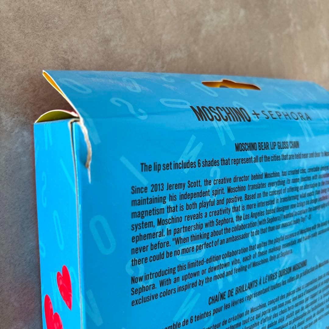 モスキーノ　SEPHORAコラボ　リップグロスとケース
