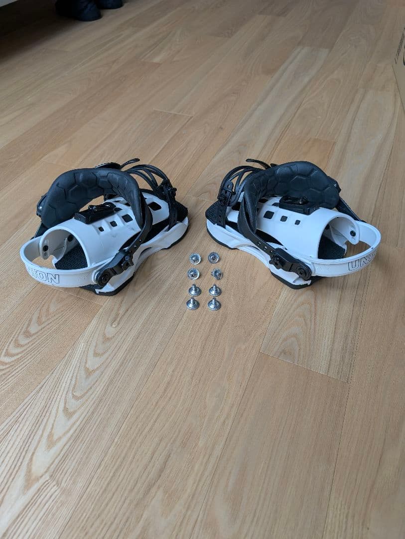 UNION ATLAS ホワイト スノーボードビンディング Mサイズ 17/18