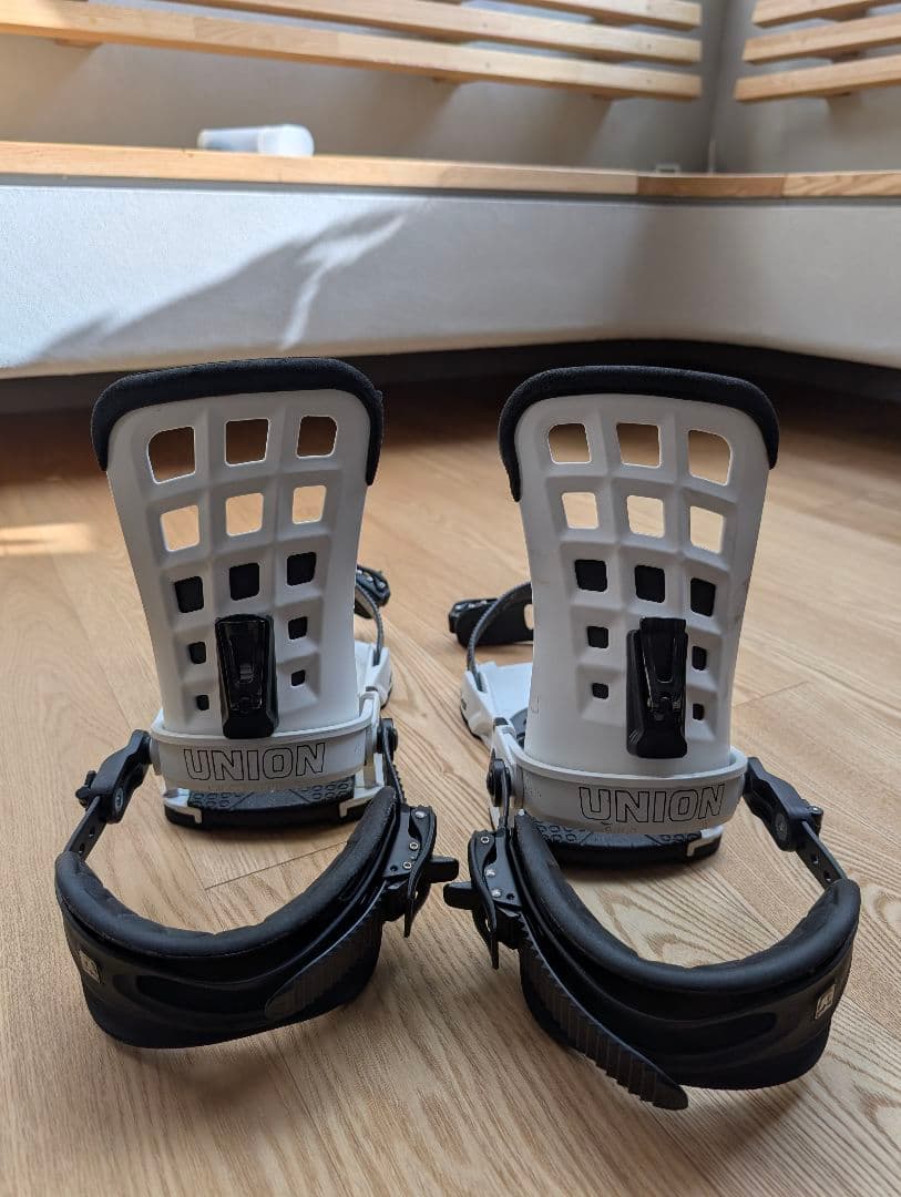 UNION ATLAS ホワイト スノーボードビンディング Mサイズ 17/18
