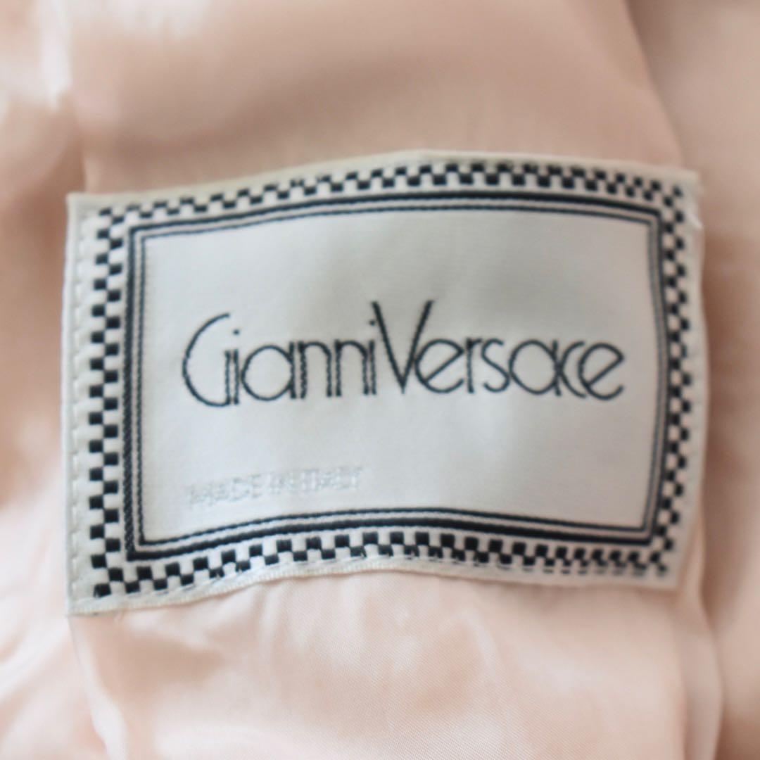 Gianni Versace ウールシルク 起毛オーバーサイズコート 淡色 38