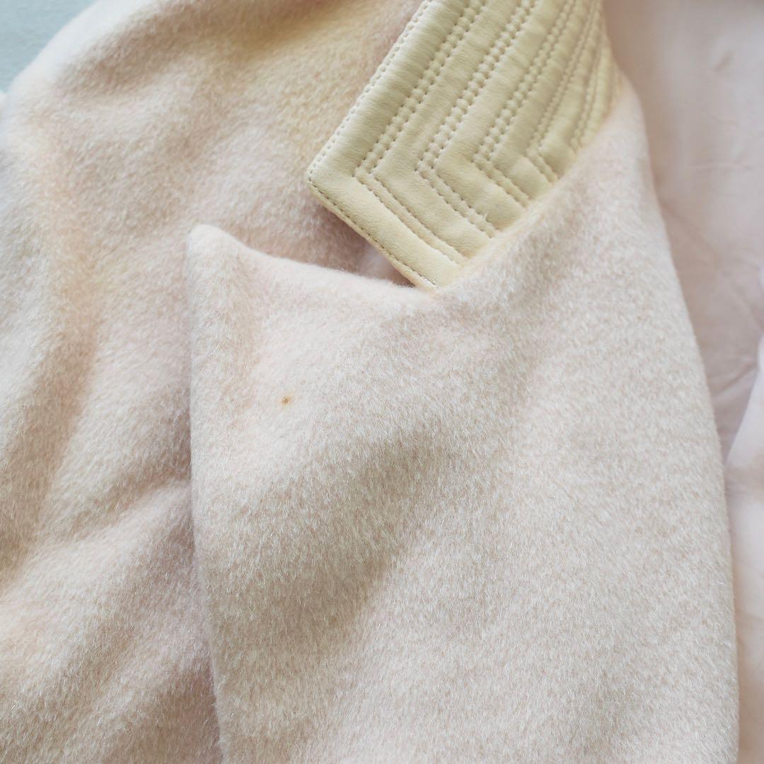 Gianni Versace ウールシルク 起毛オーバーサイズコート 淡色 38