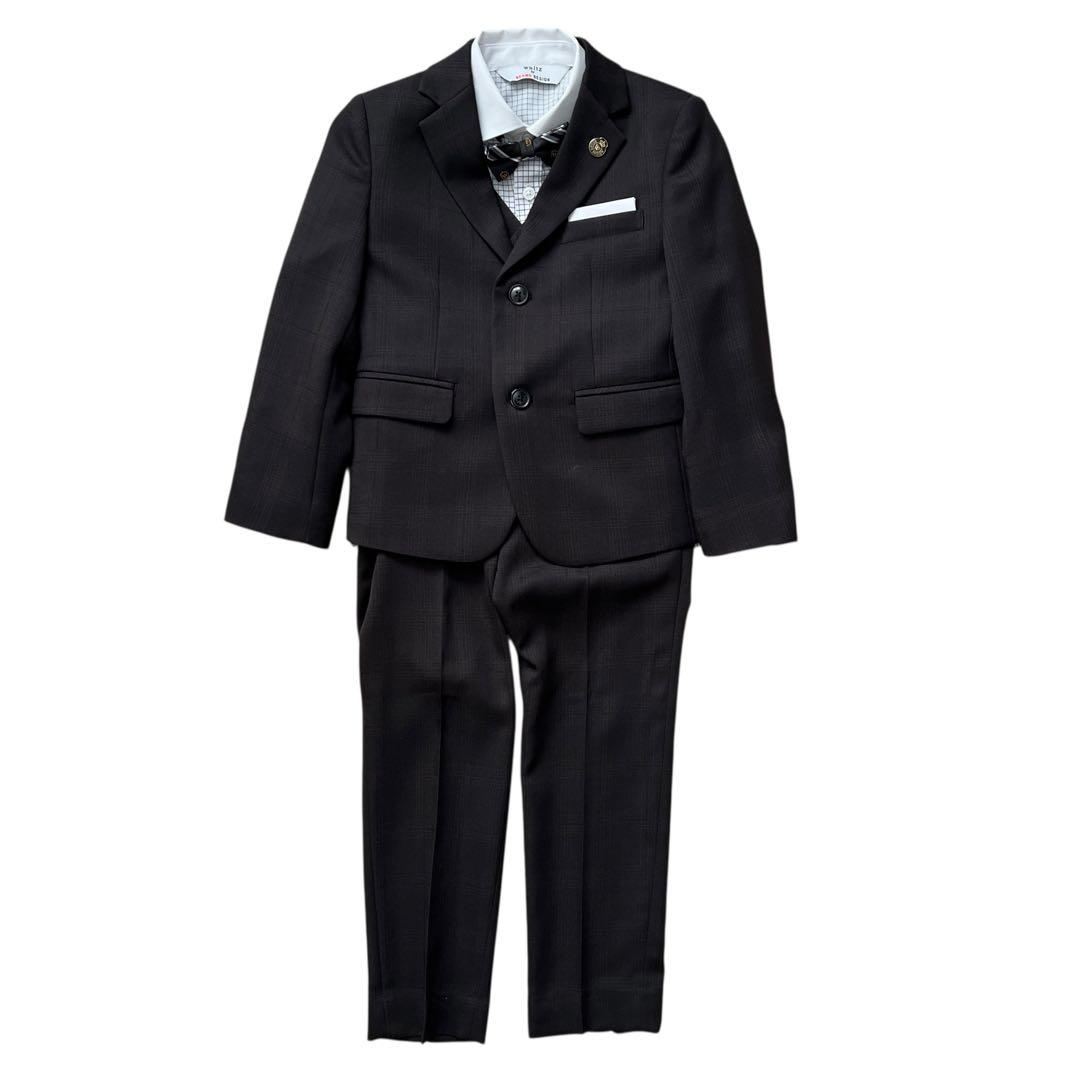 ワルツバイビームスデザイン　スリーピース　キッズフォーマル　120　チェック柄