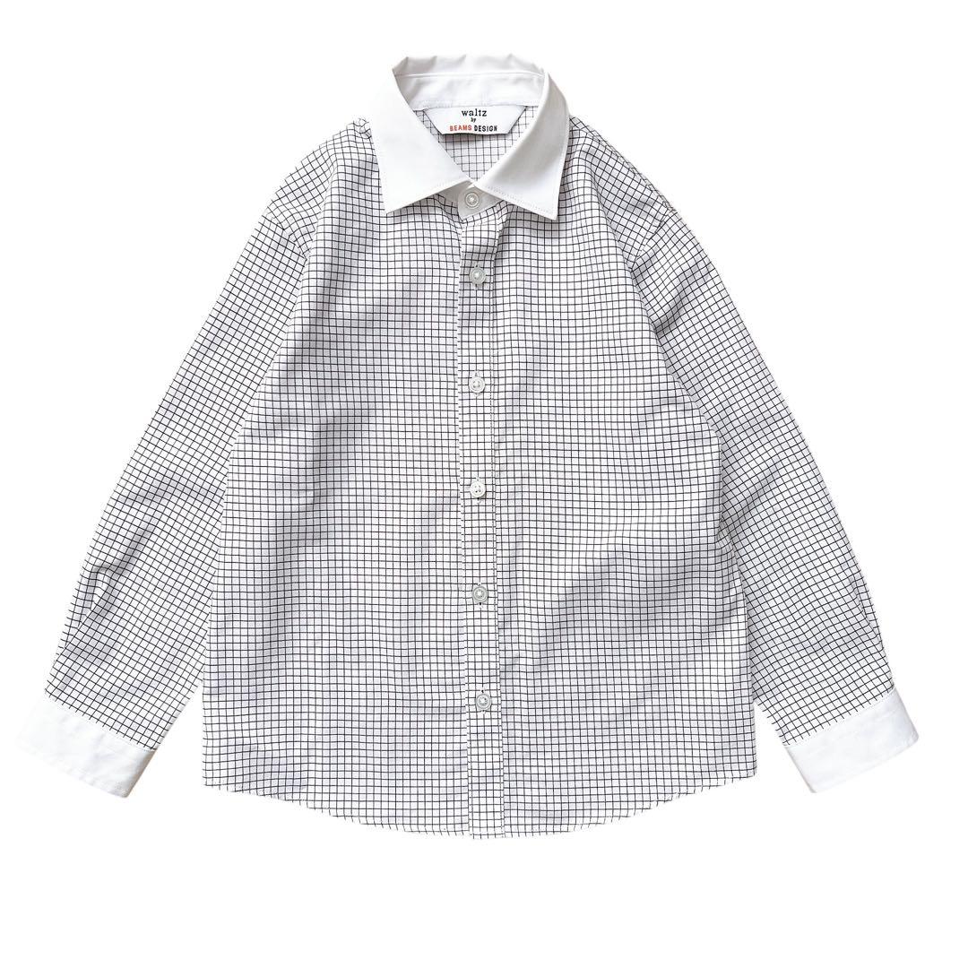 ワルツバイビームスデザイン　スリーピース　キッズフォーマル　120　チェック柄