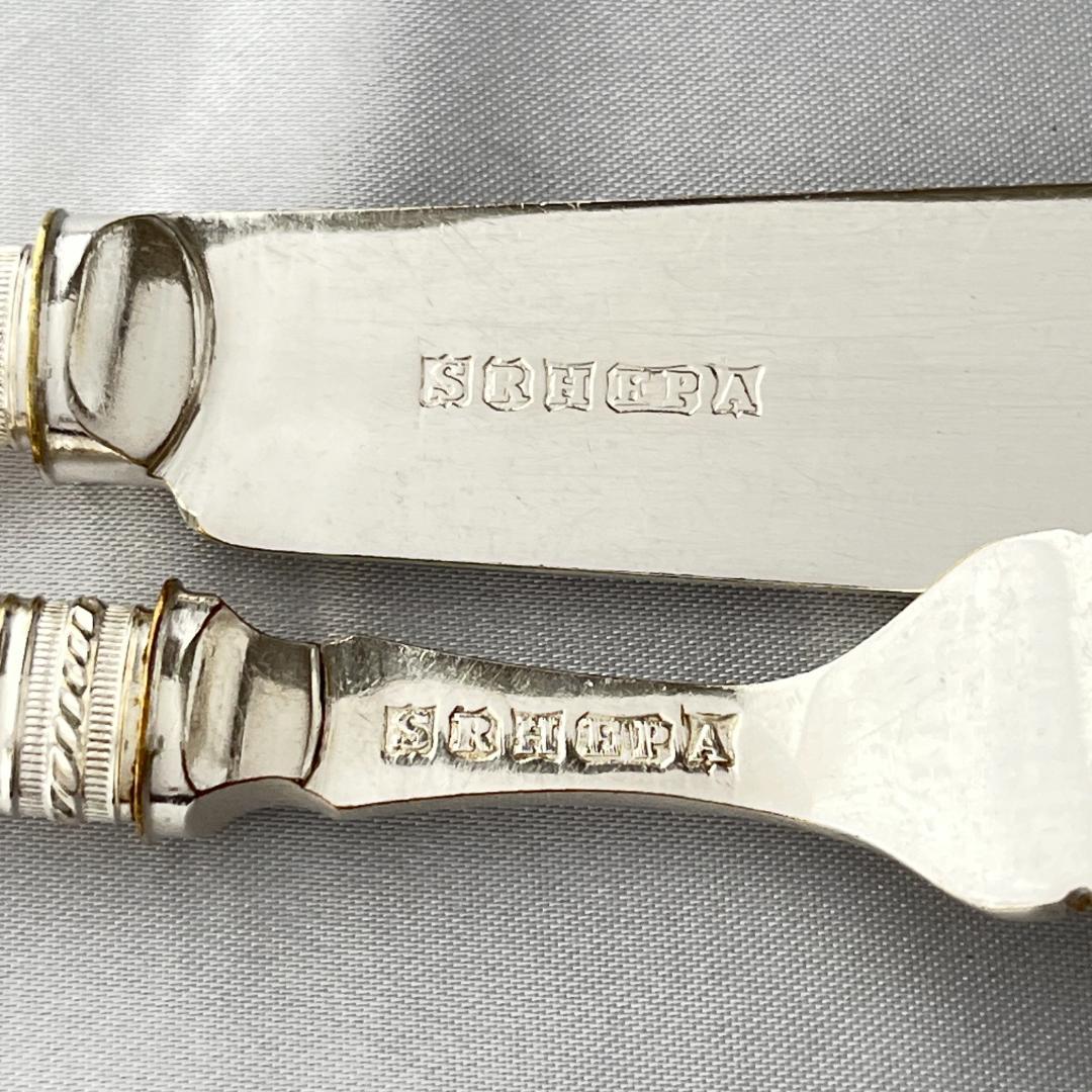 【英国】【白蝶貝】カトラリーセット ナイフ/フォーク 12本 マザーオブパール