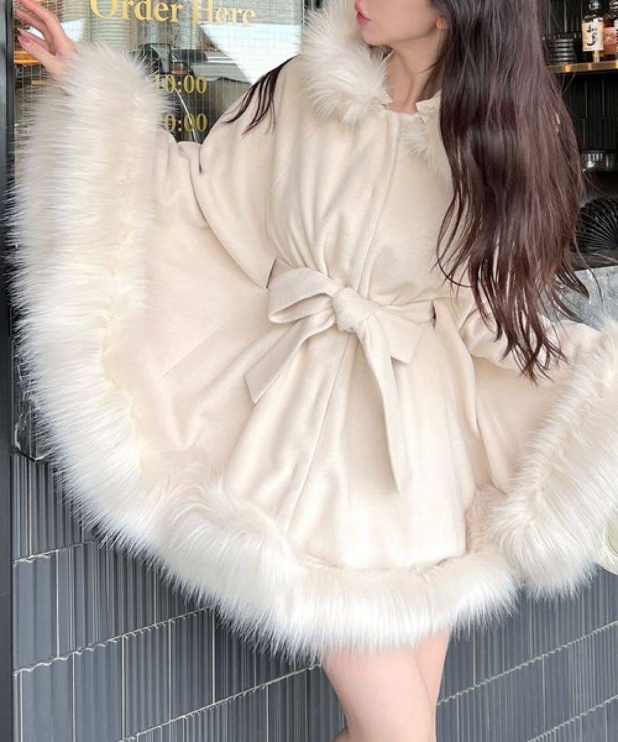  PARTY フード付きポンチョコート