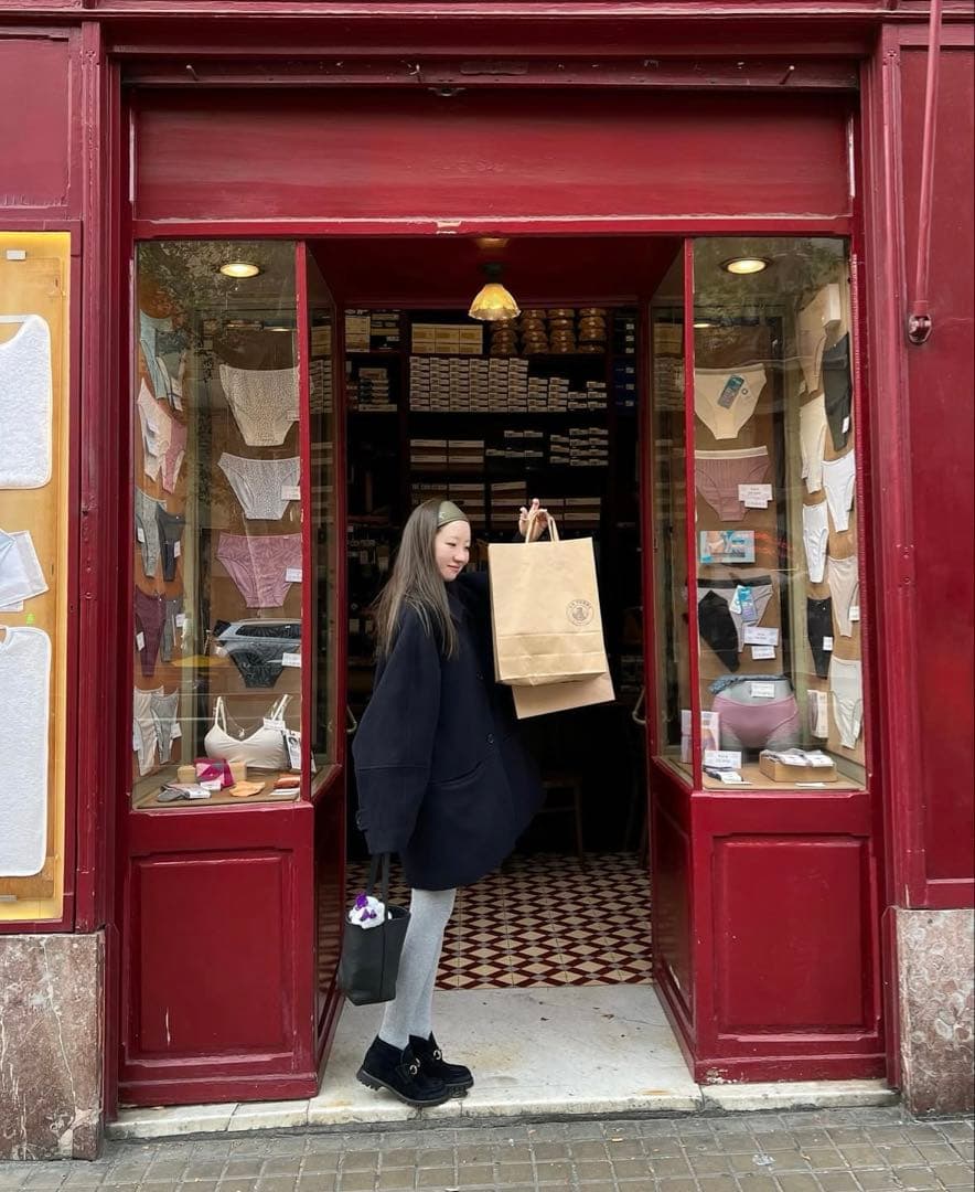 ジャケット・アウター CAROL SHOPPE GRANPA WOOL COAT NAVY