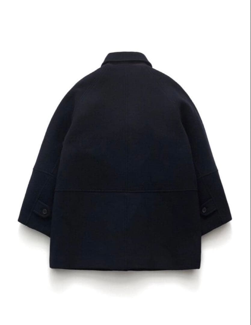 ジャケット・アウター CAROL SHOPPE GRANPA WOOL COAT NAVY