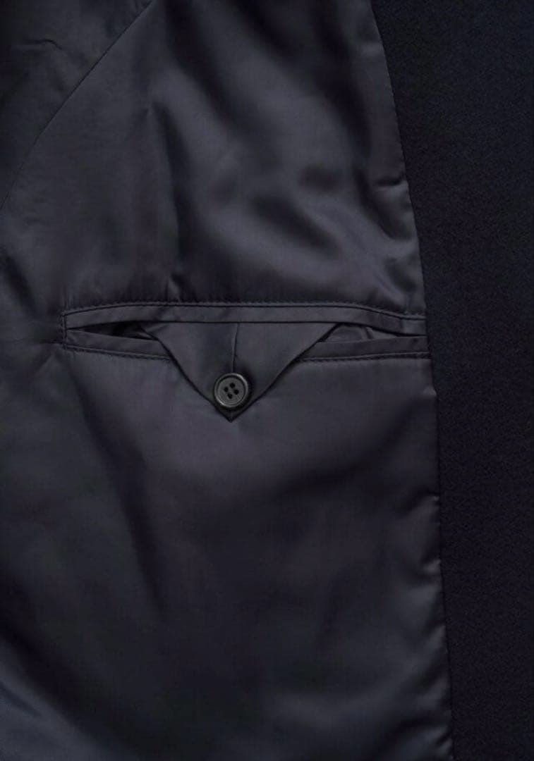 ジャケット・アウター CAROL SHOPPE GRANPA WOOL COAT NAVY