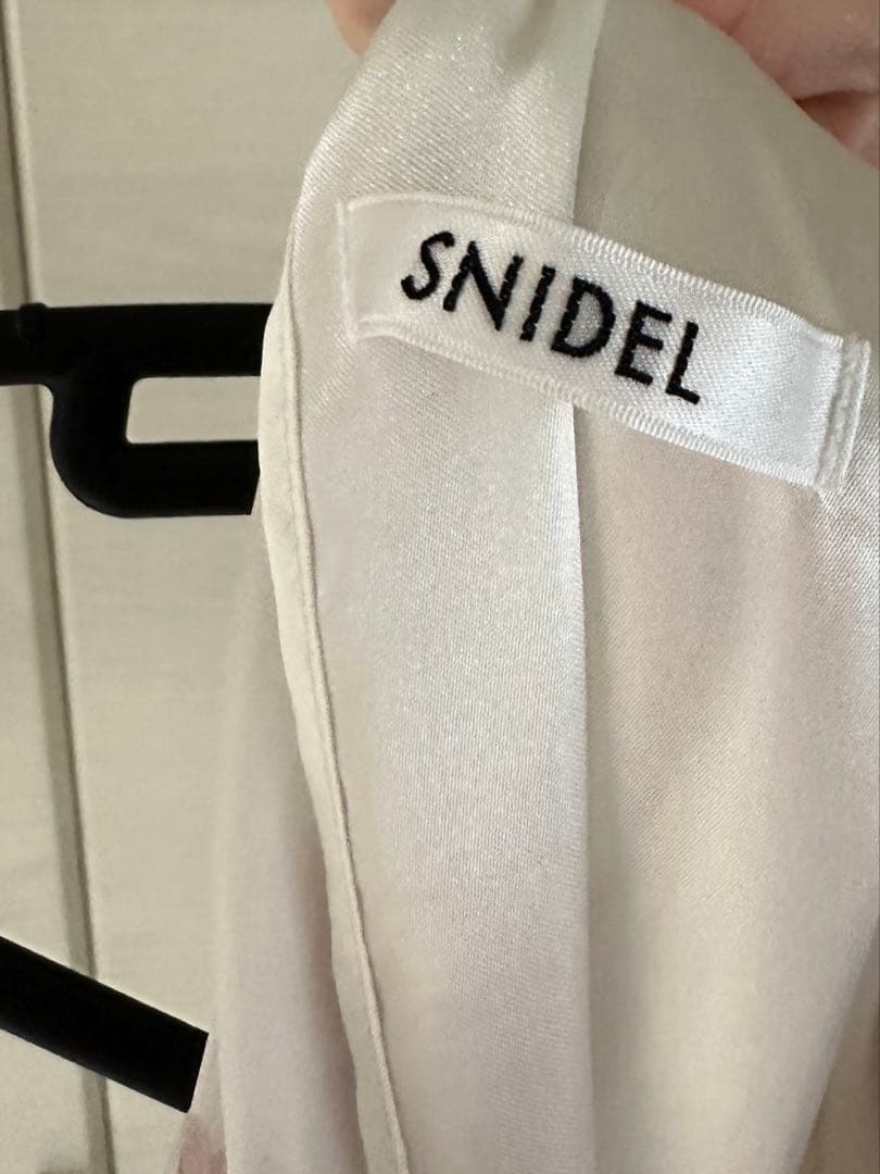 【SNIDEL】バックリボンシフォンワンピース