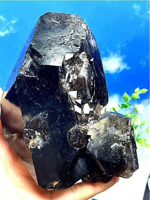 専用AA級【魔除け】◆天然モリオン(黒水晶）クラスターB88C6/220C04C