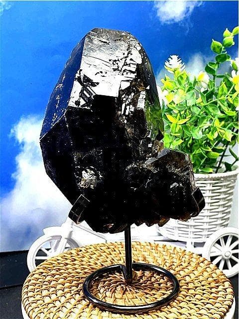 専用AA級【魔除け】◆天然モリオン(黒水晶）クラスターB88C6/220C04C