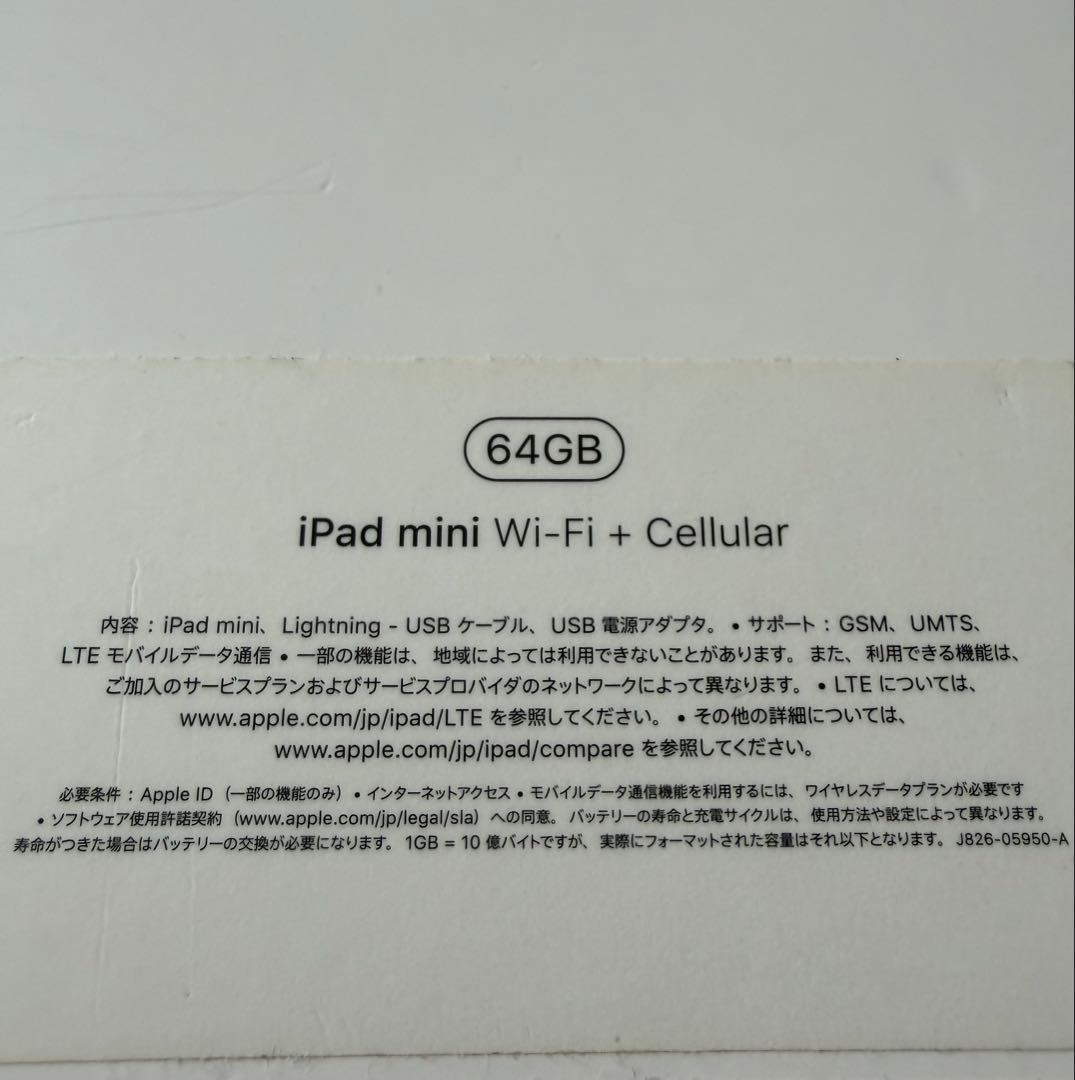 Apple iPadmini5スペースグレー 本体